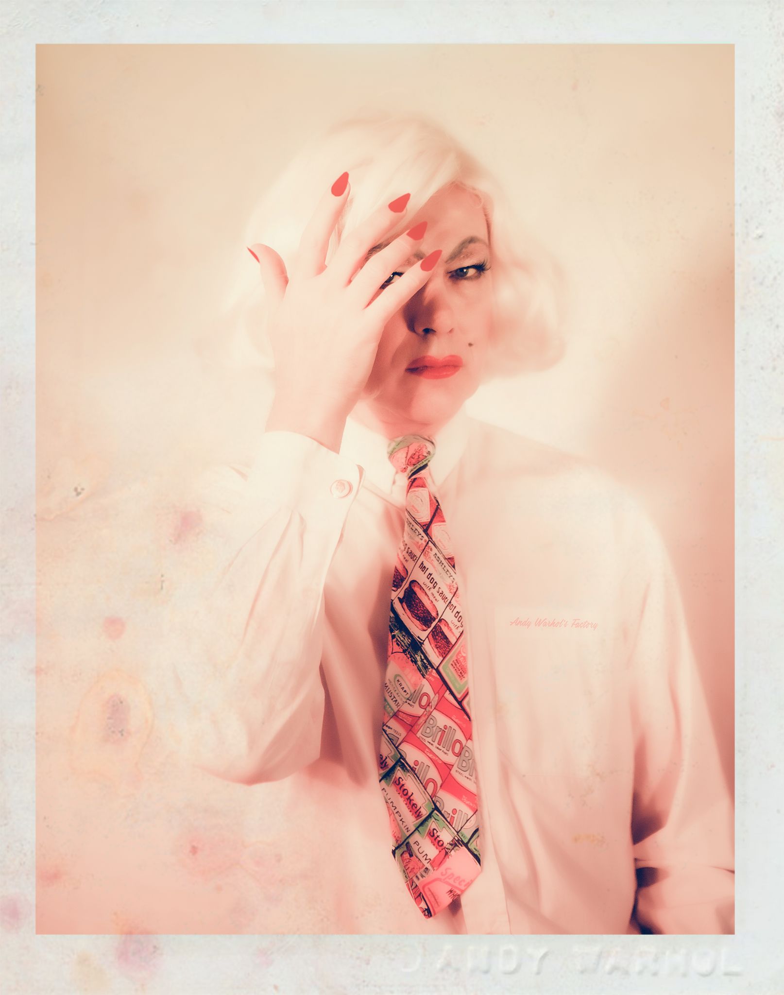 Small Drag Polaroid Dollar as Dominique Tragique 